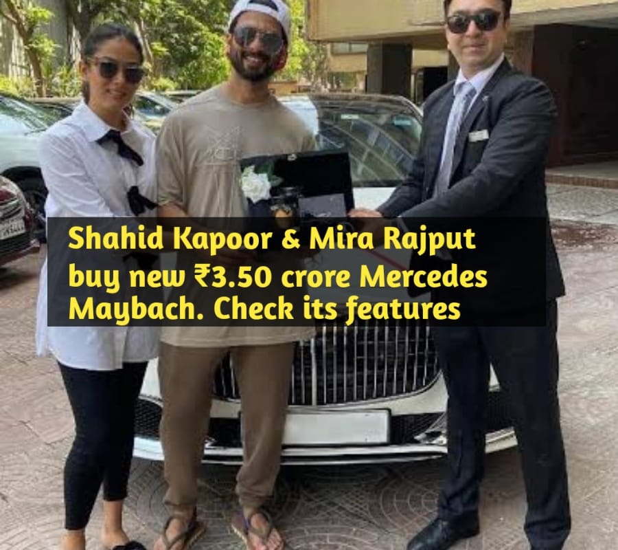 Shahid Kapoor Acquires Mercedes Maybach GLS 600: A Luxurious Addition to His Garage